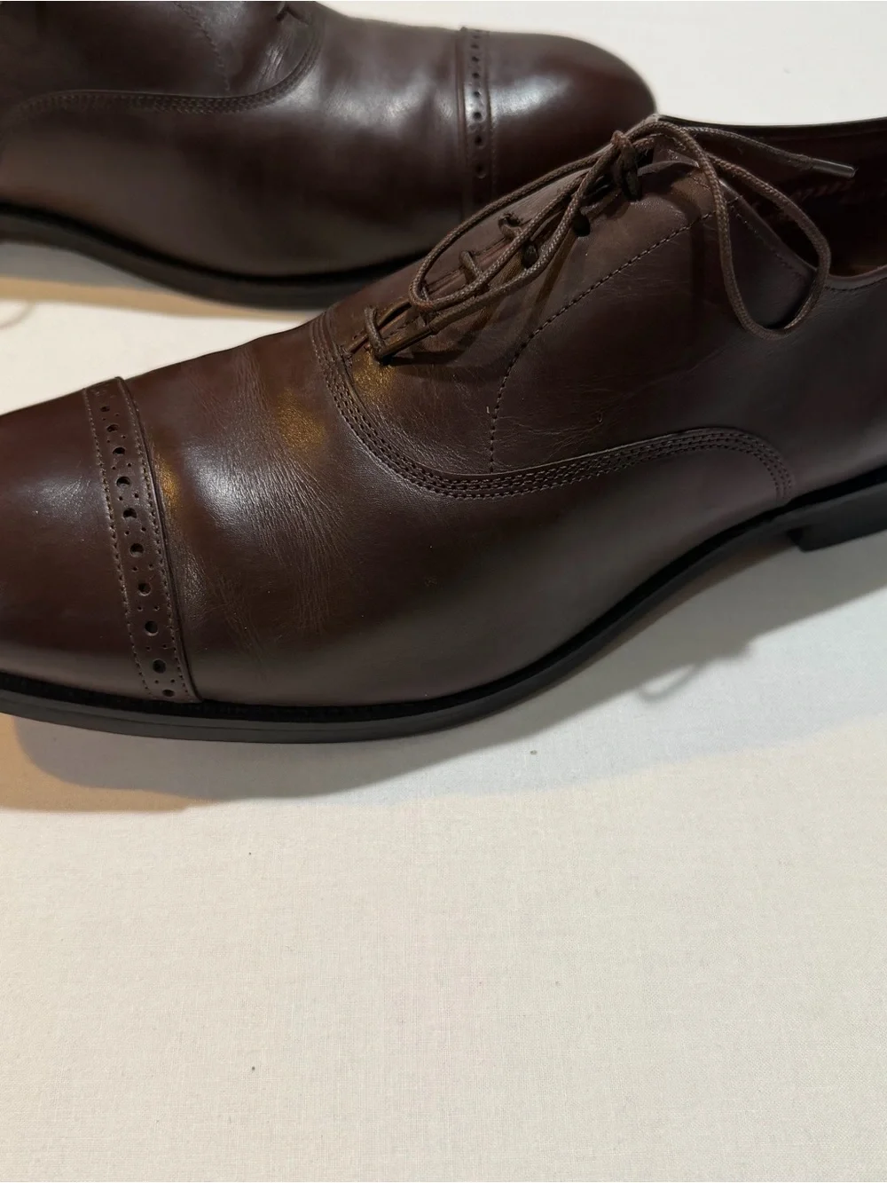 Vintage Allen Edmonds Fifth Avenue 5795 Brown Leather  Oxford Shoes 11.5 E